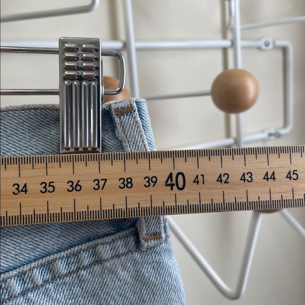 Aritzia - Agolde - Riley High Rise Straight Jeans Ripped - Blue - 28 - Picture 8 of 13